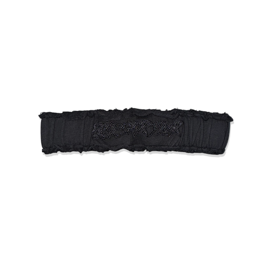 DISTRESSED HEADBAND - BLACK