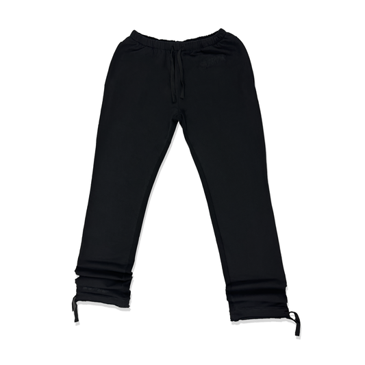 88 DISTRESSED JOGGERS - BLACK